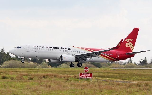 Boeing 737-800 (B-5363) - shenzhen airlines b737-86j b-5363 landing at shannon from helsinki 8/4/19.