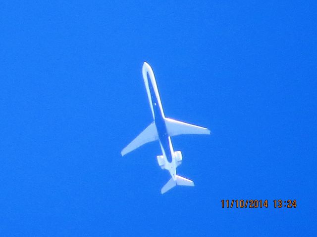 Canadair Regional Jet CRJ-900 (N319PQ) - Delta Connection flight 3359 from DTW to OKC over Baxter Springs Kansas (78KS) at 34,000 feet.