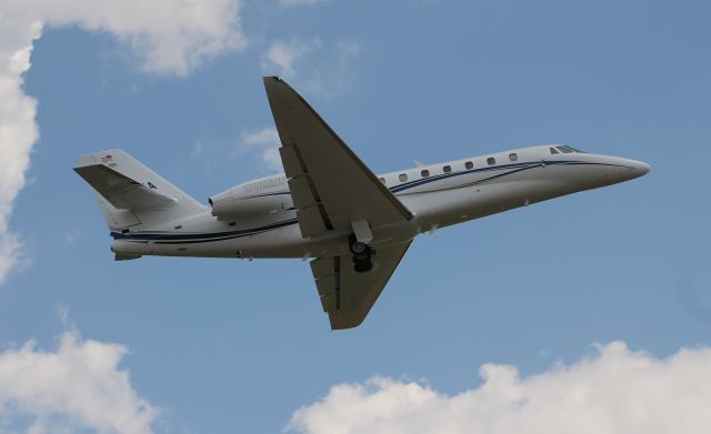 Cessna Citation Sovereign (N356WA) - A Cessna C680 Sovereign Plus departing Folsom Field, Cullman Regional Airport via Runway 20 - April 19, s017.