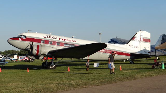 Douglas DC-3 (N103NA) - A beautiful DC-3 on display at EAA AirVenture 2015! Tours for this classic plane were 3 bucks for an adult and 2 for a kid.