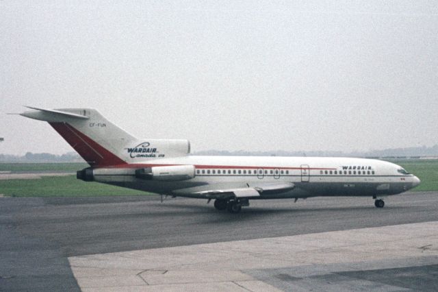 Boeing 727-100 (C-FFUN) - Wardair Canada B-727-11F CF-FUN in 1967 at Düsseldorf (EDDL)