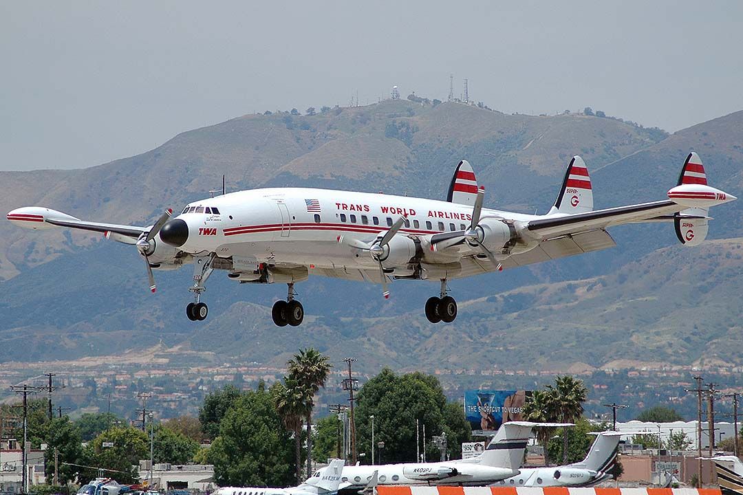 Lockheed EC-121 Constellation (N6937C) - Lockheed L-1049G Super Constellation N6937C was displayed at the Rockin Airfest 2005 at the Van Nuys Airport on Sunday May 15, 2005. It arrived on Friday, May 13 at a quarter to one in the afternoon.