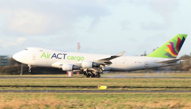 Boeing 747-400 (TC-ACM) - AirAct cargo b747-428f(er) tc-acm landing at shannon from istanbul 22/11/20