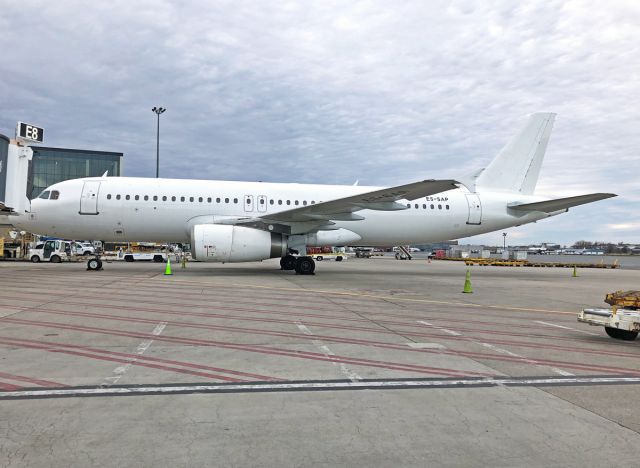 Airbus A320 (ES-SAP) - SmartLynx Estonia Airlines 04/29/20 @ KBOS Logan