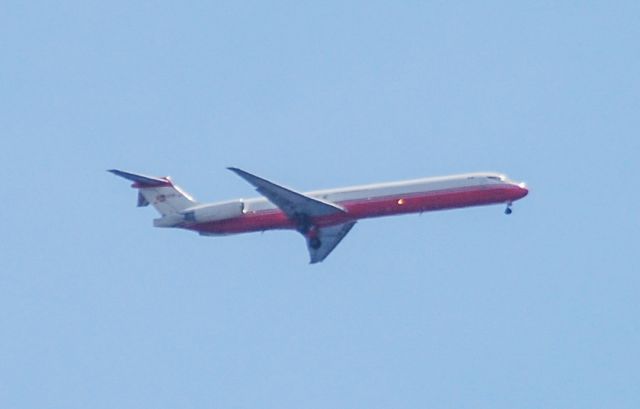 McDonnell Douglas MD-83 (XA-UZI) - A longer range shot of an Aeronaves MD-83 on approach to Greenville Donaldson Center.  7/24/22.