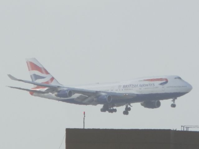 Boeing 747-400 (G-BNLF) - Can i take a rest"Its been a long flight!