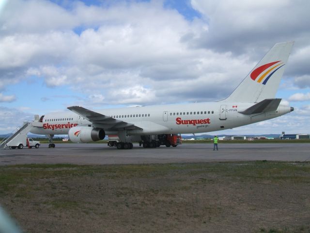 Boeing 757-200 (C-FFAN) - Parked At Woodward Aviation Goose Airport Lab. Aug 11/08