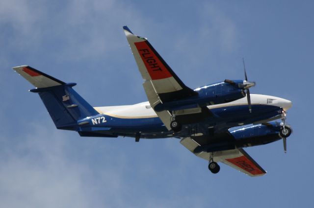 Beechcraft Super King Air 300 (N72) - FAA Flight Check (N72) arrives at Sarasota-Bradenton International Airport