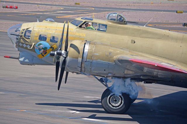 Boeing B-17 Flying Fortress (N93012) - Boeing B-17G Flying Fortress N93012 Nine-O-Nine at Deer Valley, Arizona on April 13, 2016.