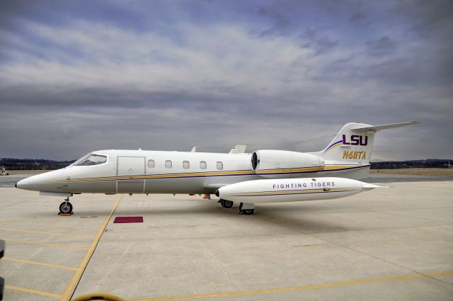 Learjet 35 (N611TA) - Seen at KFDK on 1/26/2010.  LSU Fighting Tigers.  Five separate exposures fused together.    a href=http://discussions.flightaware.com/profile.php?mode=viewprofile&u=269247  [ concord977 profile ]/a