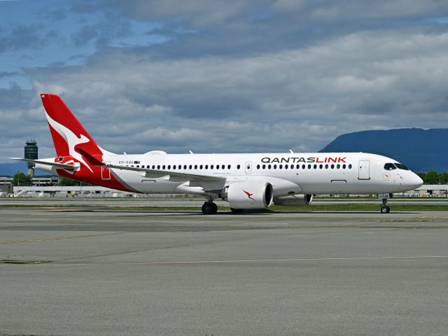 Airbus A220-300 (VH-X4G) - delivery flight to SYD