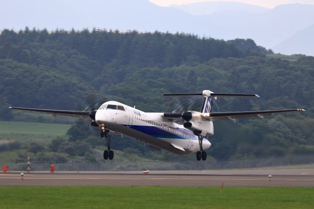 de Havilland Dash 8-400 (JA845A) - Bombardier DHC-8-402Q Dash 8br /July.26.2015 HAKODATE JAPAN