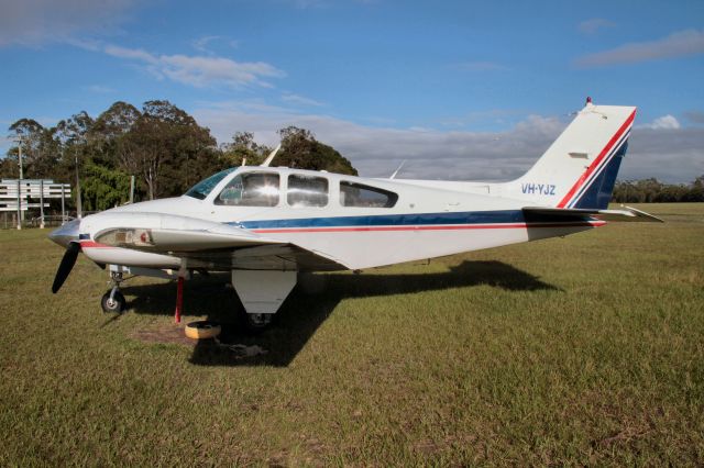 Beechcraft 55 Baron (VH-YJZ) - Sitting in the morning sun