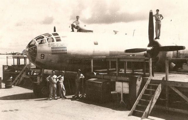 Boeing B-29 Superfortress — - Images from my father in law, Aircraft Commander Ben Nicks, who fle B-29s off Tinian Island in 1945. 35 Combat Missions. Knew Paul Tibbets personally - says he was real jerk but right for the job. Still alive at 95, and going on 65.