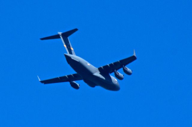 Boeing Globemaster III — - Subject aircraft photographed at 1743hrsEDT on 08-July-2018 flying over Northern New Jersey toward the South East.