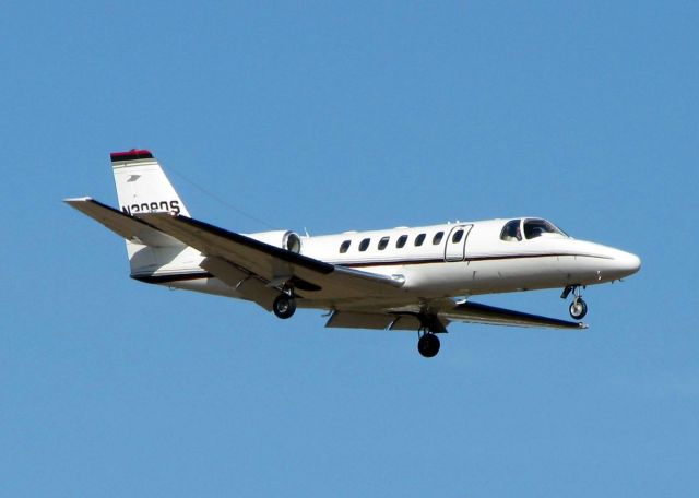 Cessna Citation V (N309QS) - Landing on Rwy 14 at Shreveport Regional.