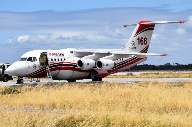 Avro Avroliner (RJ-85) (C-GVFT) - BMBR166 parked at Busselton 