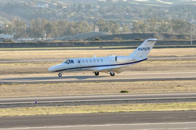 Cessna Citation CJ3 (N525CR) - Cessna 525B at Livermore Municipal Airport. February 2021