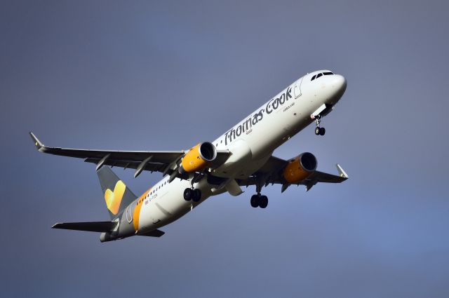 Airbus A321 (G-TCDN) - Thomas Cook - A321-211WL (G-TCDN) a midday departure from NCL. (Photo Feb 2018)