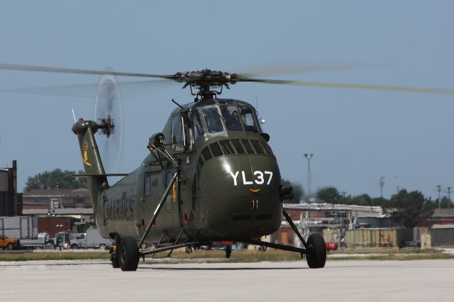 N855BA — - Vietnam Veteran UH-34D YL37 stopped at the Commemorative Air Force hangar at KIXD on her way to Oshkosh from her home in Inola, OK.