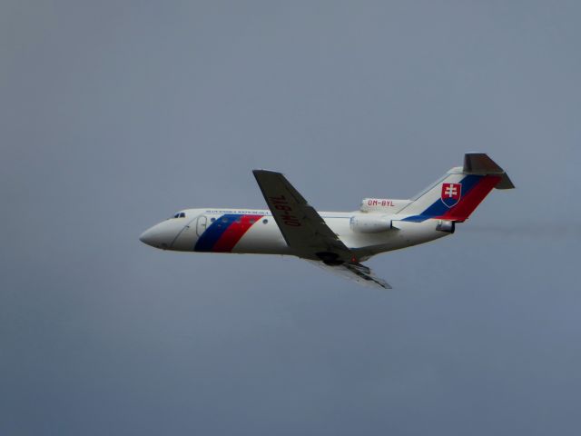 YAKOVLEV Yak-40 (OM-BYL) - Slovak Government Flying Service Yak-40 OM-BYL starting from 32R CGN. 17.04.2016.