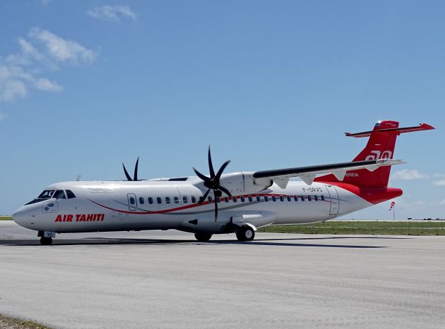 ATR ATR-72 (F-ORVS) - First in database. ATR 72-600 at FAKARAVA airport.