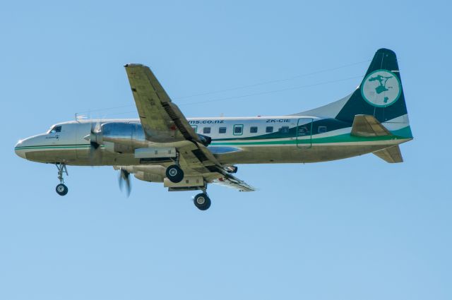 CONVAIR CV-580 (ZK-CIE) - One of our unique and classic Convair C580s from Air Chathams coming into land at Christchurch Airport.