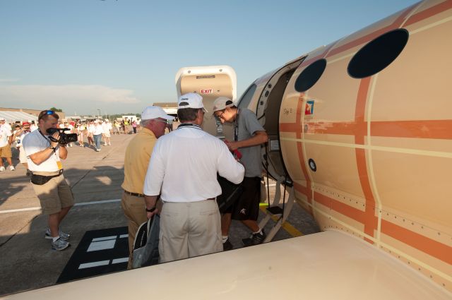 CSOA — - Cessna Special Olympics Airlift 2010 - http://flightaware.com/airlift/ - Airlift and Athletes arriving in Lincoln, Nebrasks on July 17, 2010.  Photos Courtesy Cessna Aircraft Company