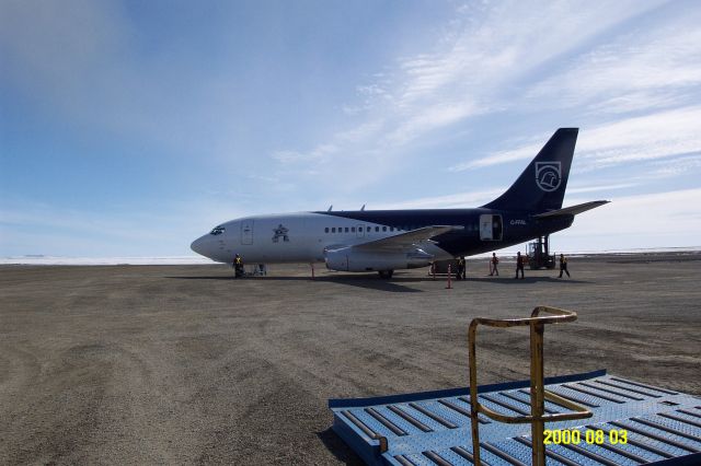 Boeing 737-200 (C-FFAL) - Xstrata Nickel airplane on ground at CTP9 airport in Nunavik