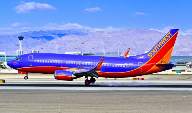 BOEING 737-300 (N629SW) - N629SW Southwest Airlines 1996 Boeing 737-3H4 C/N 27704 - Southwest Airlines 25th anniversary airplane. -  Las Vegas - McCarran International (LAS / KLAS) USA - Nevada, December 3, 2011 Photo: Tomás Del Coro