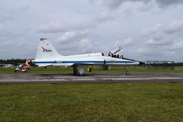 Northrop T-38 Talon (N907NA) - 15APR18 Northrup T 38 Talon C/N 5278 Formerly 61-0912 awaiting clearance for takeoff departing Sun n Fun