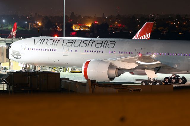 BOEING 777-300 (VH-VPF) - V Australia Nigth for little mouse!