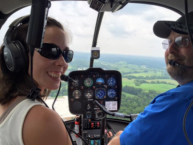 Robinson R-44 (N133CC) - Paul Salmon and Kelsey Salmon in N133CC