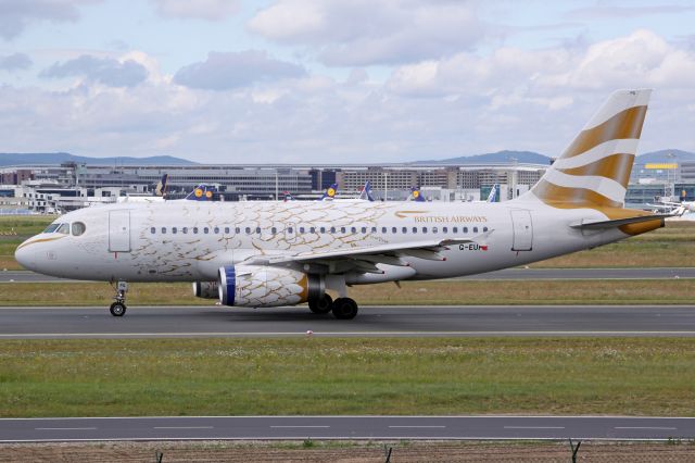 Airbus A319 (G-EUPG) - "Dove" livery