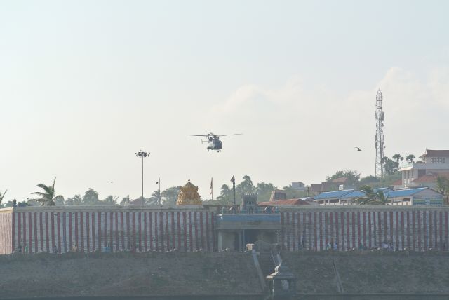 HINDUSTAN Dhruv (NIH706) - Indian Navy conducting SAR operations after Cyclone Ockhi from Kanyakumari