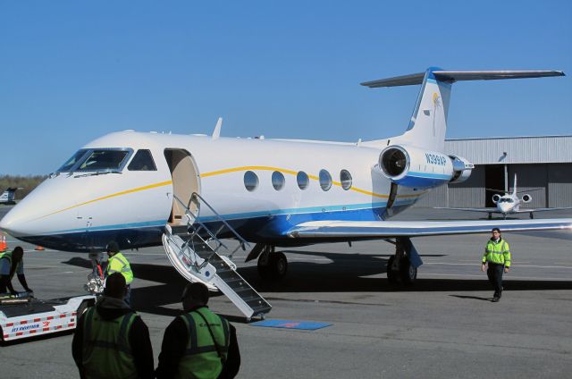 Gulfstream Aerospace Gulfstream 3 (N399AP) - What a beauty! The GIII was very much ahead ahead of time when introduced to the market. Please note the hush kits, bringing the aircraft to stage III noise levels.