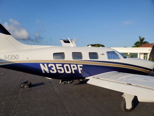 Piper Malibu Mirage (N350PF) - Preflighting before training (initial training for the M350)