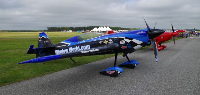 NX540JH — - MILLVILLE, NEW JERSEY, USA-MAY 09, 2015: Seen at the airshow on static display was 5 time U.S. National Aerobatic Champion Rob Holland's plane.