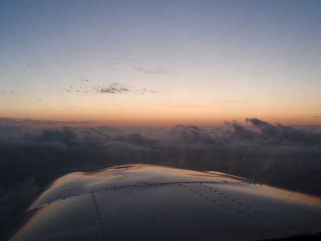 Piper Saratoga (N540WB) - Sunset going into KIAH