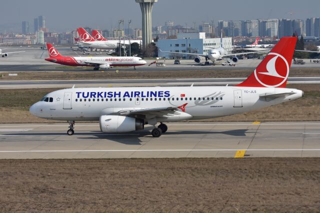 Airbus A319 (TC-JLS) - Small Turkish