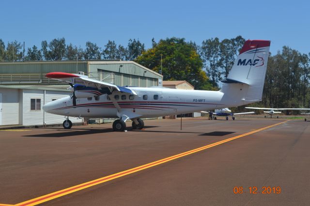 De Havilland Canada Twin Otter (P2-MFT) - Parked at hangar