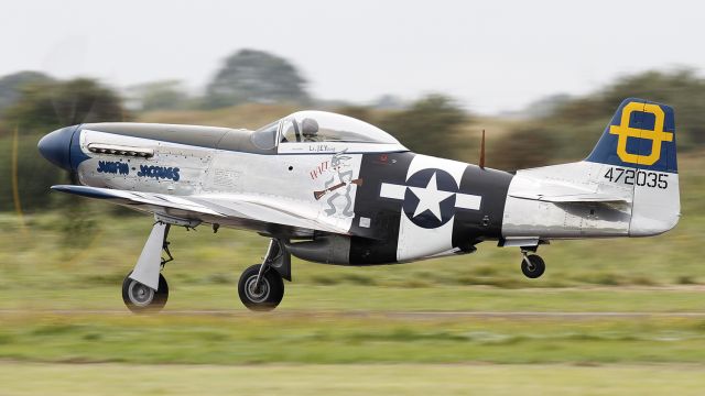 North American P-51 Mustang (G-SIJJ) - [cn.122-31894]. North American P-51D Mustang G-SIJJ/472035 Jumpin Jacques going up at the RAFA Battle of Britain Airshow at Shoreham   EGKA Airport Sussex UK 2.9.2012. a rel=nofollow href=http://www.flyer1dighton.co.ukwww.flyer1dighton.co.uk/a