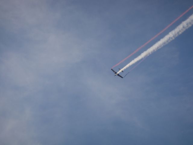 Beechcraft Mentor (N134JC) - Julie Clark in her Beech T-34 Mentor "Free Spirit" at the 35TH Cable Airport Air Show January, 10th 2009