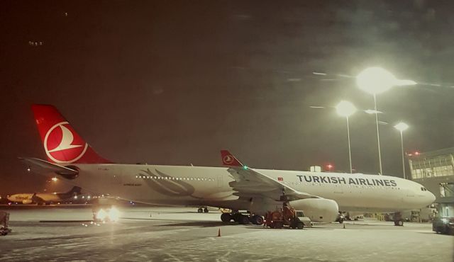 Airbus A330-300 (TC-JNJ) - Late Dec 12 2016 prepating to depart Montreal for warmer places