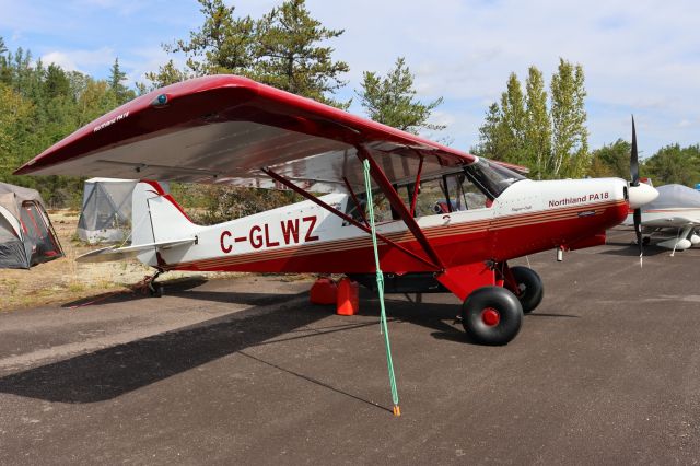 Piper L-21 Super Cub (C-GLWZ) - GLWZ Piper Northland Super Cub PA-18 RVA à CSQ4 Aéroport de Casey QC. le 02-09-2023 à 10:57