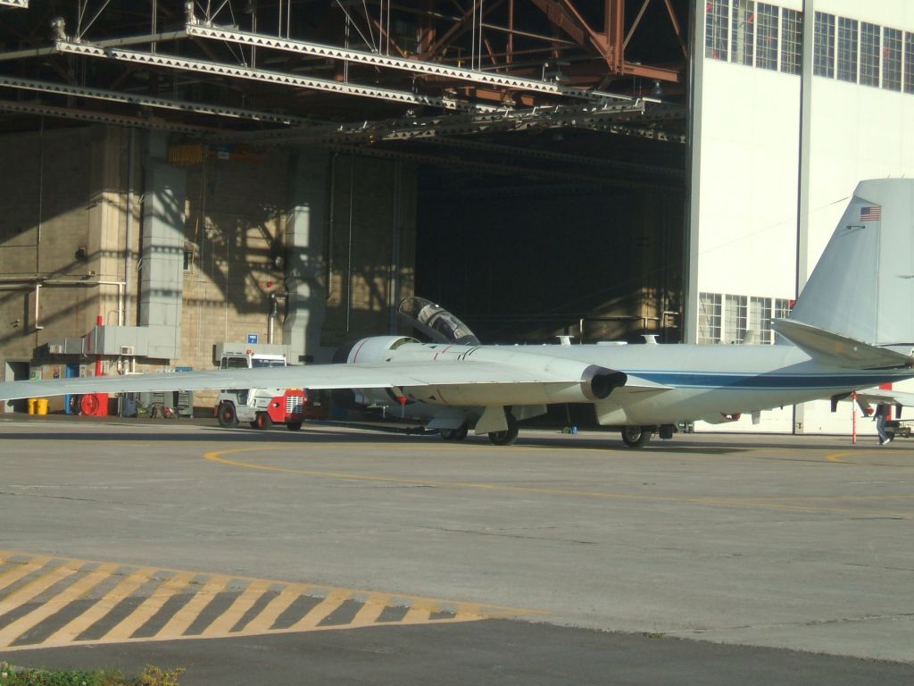 Martin WB-57 — - Towed in the hangar at Goose Airport NL