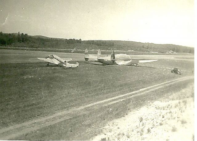 — — - Belly landing, Smaller is the aviation investigators aircraft. From the archives of my late Uncle. a former news photographer.