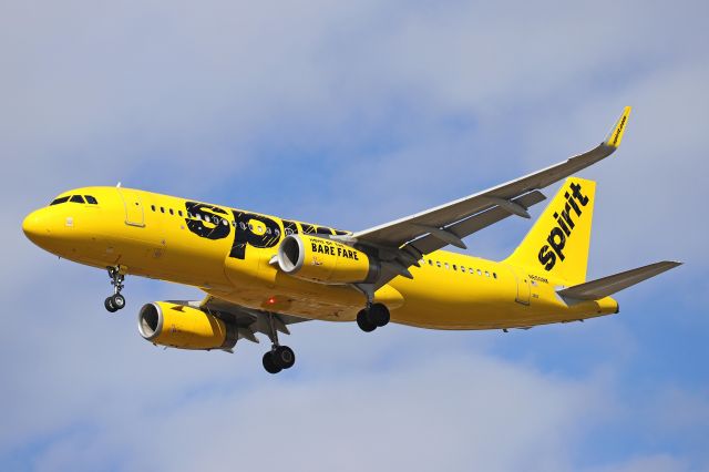 Airbus A320 (N650NK) - NKS178 arriving from Tampa Int'l (KTPA) on 1 Mar 2021.