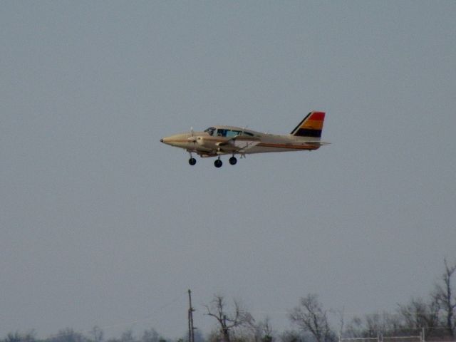 Piper Aztec (N6960A) - An easy to spot Piper Aztec (N6960A) in the pattern at Blue Grass Airport (KLEX) on a glorious day for flying...