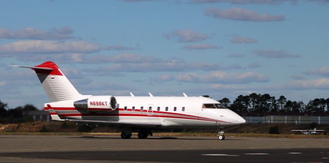 Canadair Challenger (N696KT) - Taxiing for departure is this 1999 Bombardier Challenger 604 in the Autumn of 2021.